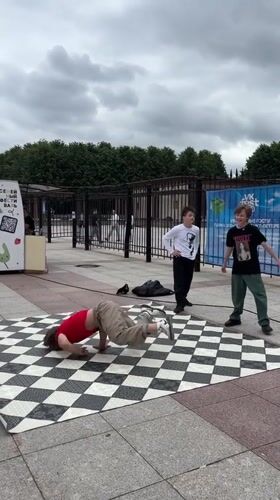 Breakdancers hit the mat at VK Fest in Saint Petersburg