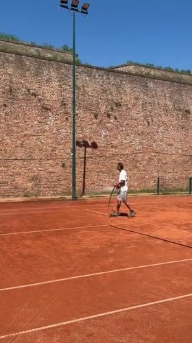 Tennis Court Activity Documented at Belgrade's Kalemegdan Fortress