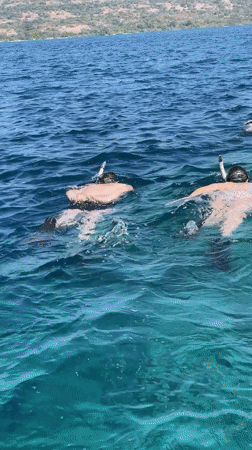 Snorkelers and boaters spotted in waters near Gerokgak, Indonesia