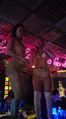 Bar-top dancers perform at Nha Trang nightclub
