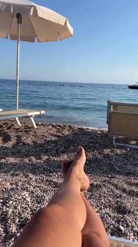 Afternoon at Kamenovo beach, Montenegro — sun, sea, and pebbles