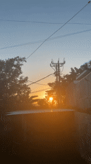 Morning sunrise and portrait captured in separate locations