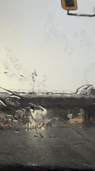 Heavy rain creates poor driving visibility in Sofia