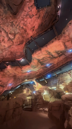 Artificial rock formations documented at Qiddiya City entertainment complex