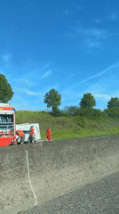 Highway incident draws emergency response near Neustadt, Germany