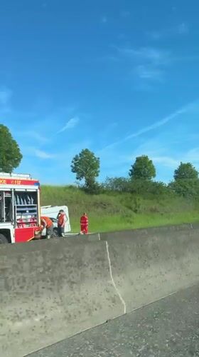 Highway incident draws emergency response near Neustadt, Germany
