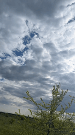 Cloudy skies documented in Taganrog, Russia