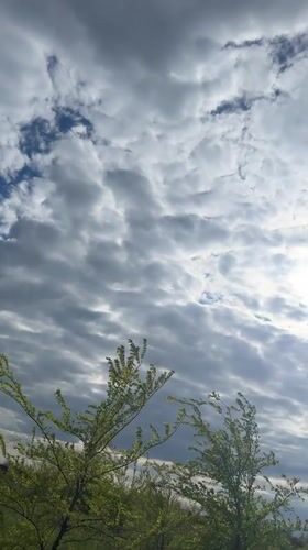 Cloudy skies documented in Taganrog, Russia