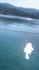 Crystal clear waters documented from ferry near Thassos, Greece