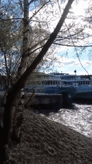 River cruise ships dock in Chaikovsky, Russia waterfront