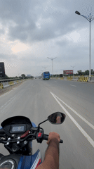 Late-night motorcycle ride documented through Purbachal, Bangladesh