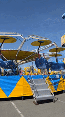 Fairground activities documented at Valentino Park in Burgas, Bulgaria