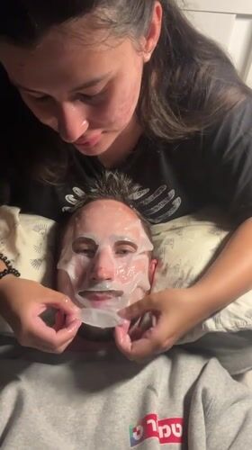 Couple shares intimate skincare routine in Kiryat Bialik home
