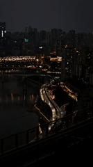 Nighttime cityscape observations captured across Yuzhong District