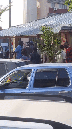 Street gatherings and commercial vehicle activity in northern Nigeria