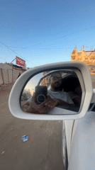 Street-level views of destruction across a Gaza neighborhood
