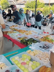 Food bazaar and community scenes documented in Lhokseumawe