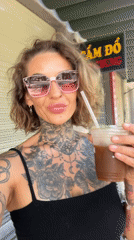 Iced drinks and street scenes on a sunny Nha Trang morning