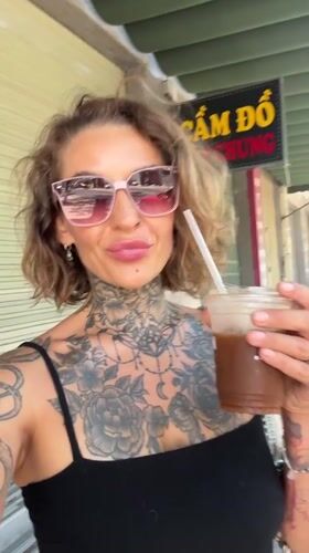 Iced drinks and street scenes on a sunny Nha Trang morning