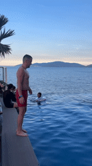 Infinity pool morning with ocean views and shakshuka in Nha Trang