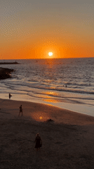 Golden sunset over the Tel Aviv Mediterranean shoreline