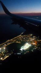 Passenger documents aerial views of Fiumicino from Wizz Air flight