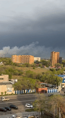 Domestic moments captured during stormy morning in Blagoveshchensk