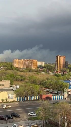 Domestic moments captured during stormy morning in Blagoveshchensk