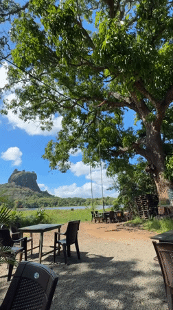 Peaceful morning captured at Sri Lanka's historic Sigiriya rock fortress