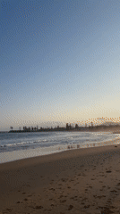 Clear morning conditions recorded at Bulli Beach, Australia