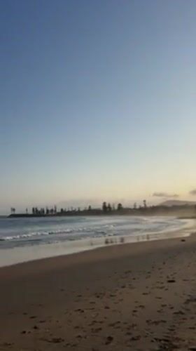 Clear morning conditions recorded at Bulli Beach, Australia