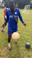 Soccer team conducts morning training session in Jos, Nigeria