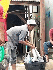 Morning fish market operations documented in Lhokseumawe, Indonesia