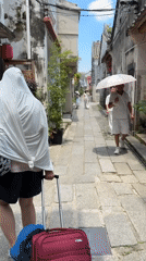 Everyday street life in Longgang District's older neighborhood blocks