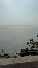 Hazy waterfront scene captured in Coatzacoalcos, Mexico