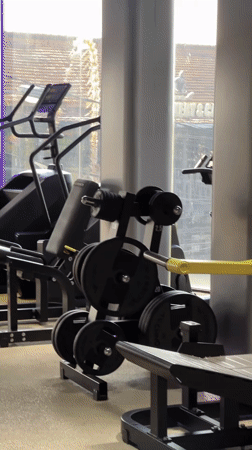 Morning gym workout in North Kuta, Bali