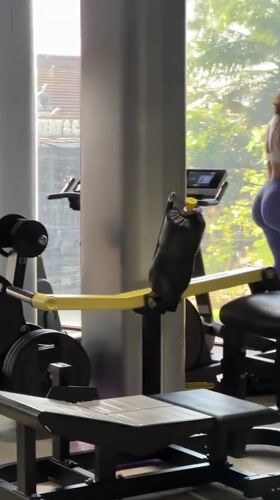 Morning gym workout in North Kuta, Bali