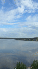 Serene lake views captured near Votkinsk, Russia early morning