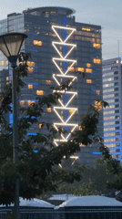 Street food trucks and city lights at a Sofia evening event