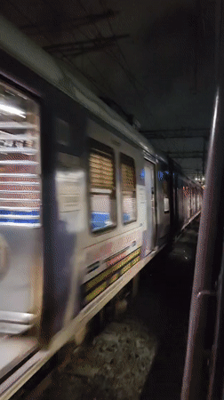 Night ride on Mumbai's suburban railway