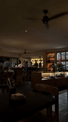 Restaurant dining scene captured in North Kuta, Indonesia