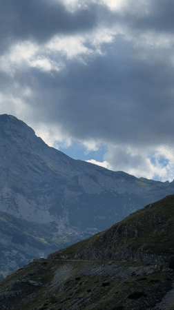 Sheep, peaks, and winding roads in Montenegro's highlands