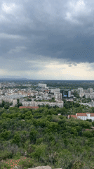 Hilltop cityscape views captured in Plovdiv, Bulgaria