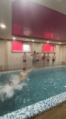 Indoor leisure activities documented in Chaikovsky, Russia