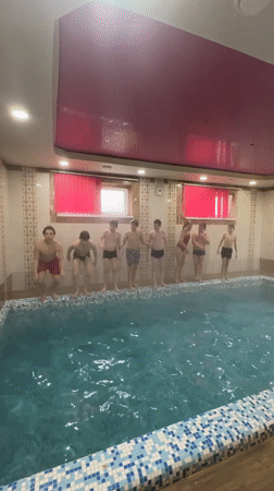 Indoor leisure activities documented in Chaikovsky, Russia
