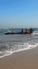 Early morning beach activities observed in Kuta, Indonesia