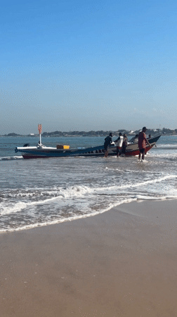 Early morning beach activities observed in Kuta, Indonesia