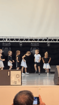 Children's dance recital performed in Chaikovsky, Russia theater