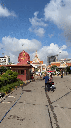 Border crossing activity recorded at Cambodia checkpoint facility