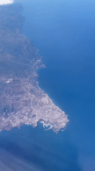 Aerial view captures Moroccan coastline near Oulad Amghar